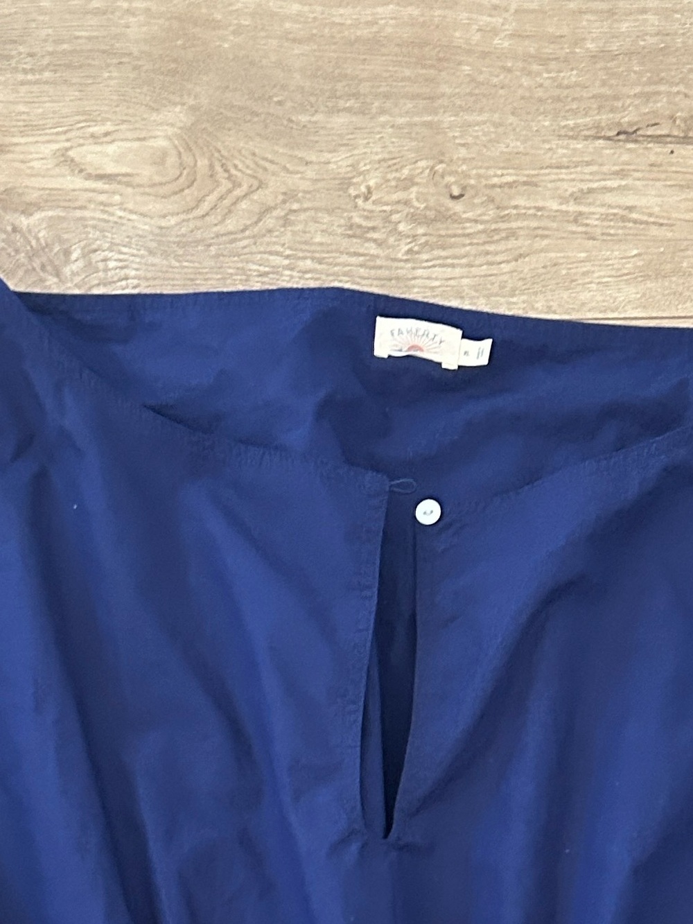 FAHERTY Coastal Poplin Elia Maxi Smocked Dress - Ocean Cavern, Size XL, NWOT - Picture 7 of 12